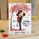 “Forever Together” Vertical Rectangle Shaped - Custom Couple Keepsake & A Meaningful Anniversary Gift for Husband & Wife