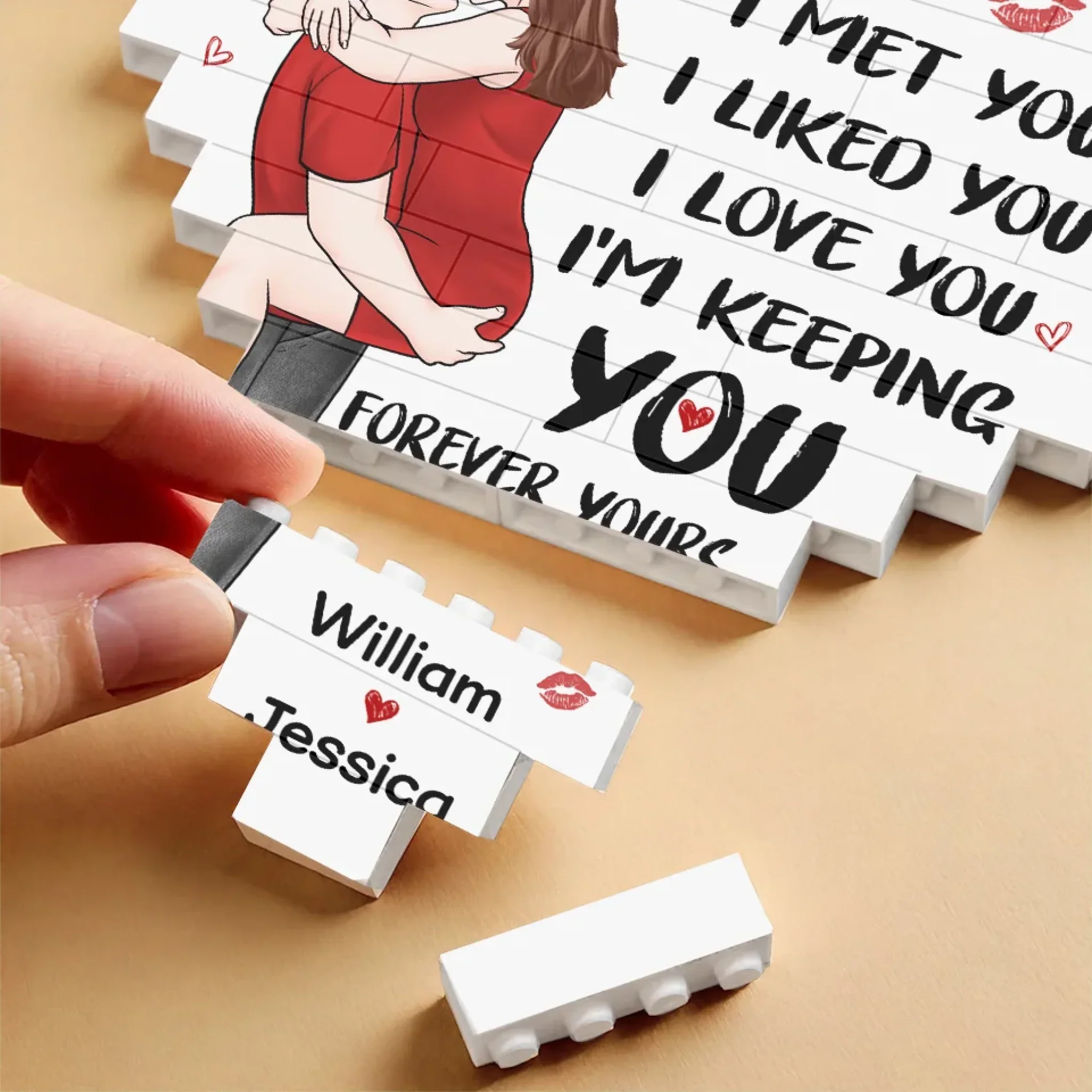 “You Are My Light In The Dark” Heart\n（A Personalized Couple Keepsake – Meaningful Anniversary Gift for Husband & Wife）