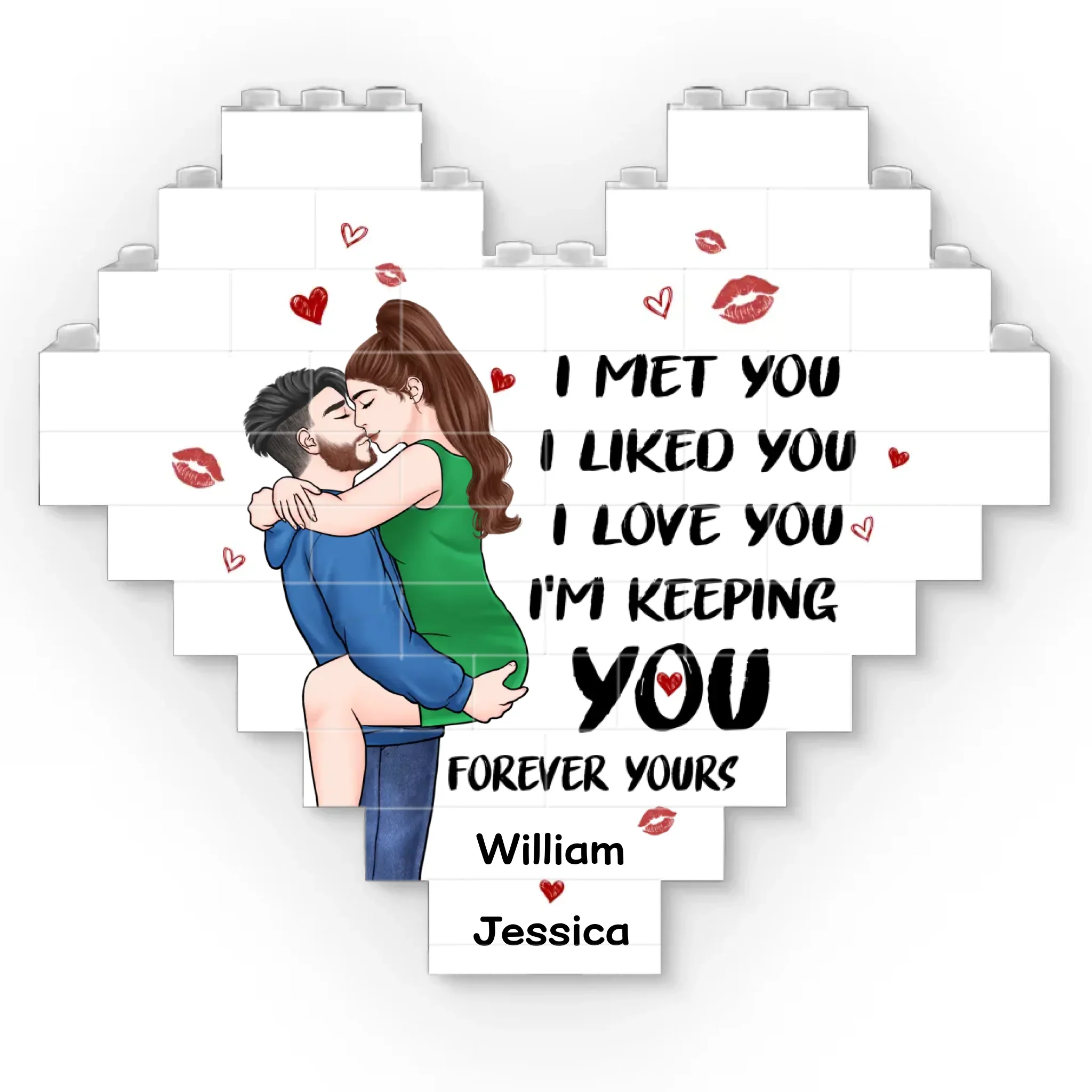 “You Are My Light In The Dark” Heart\n（A Personalized Couple Keepsake – Meaningful Anniversary Gift for Husband & Wife）