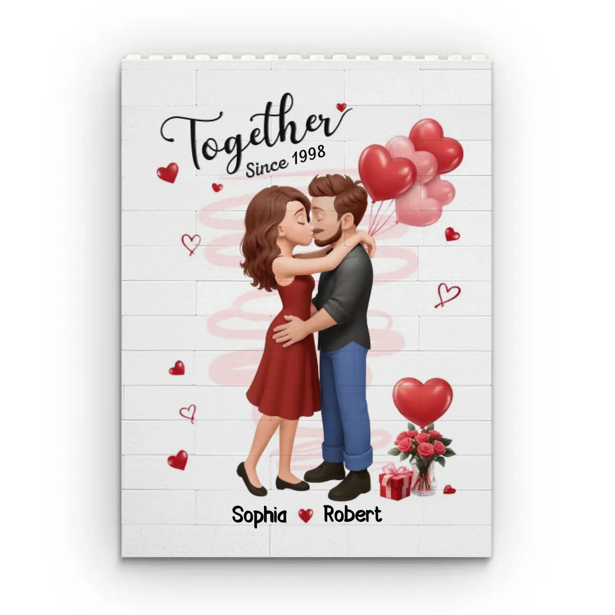 "Together We Build Forever" – Personalized Anniversary & Wedding Gift for Husband & Wife, Him & Her
