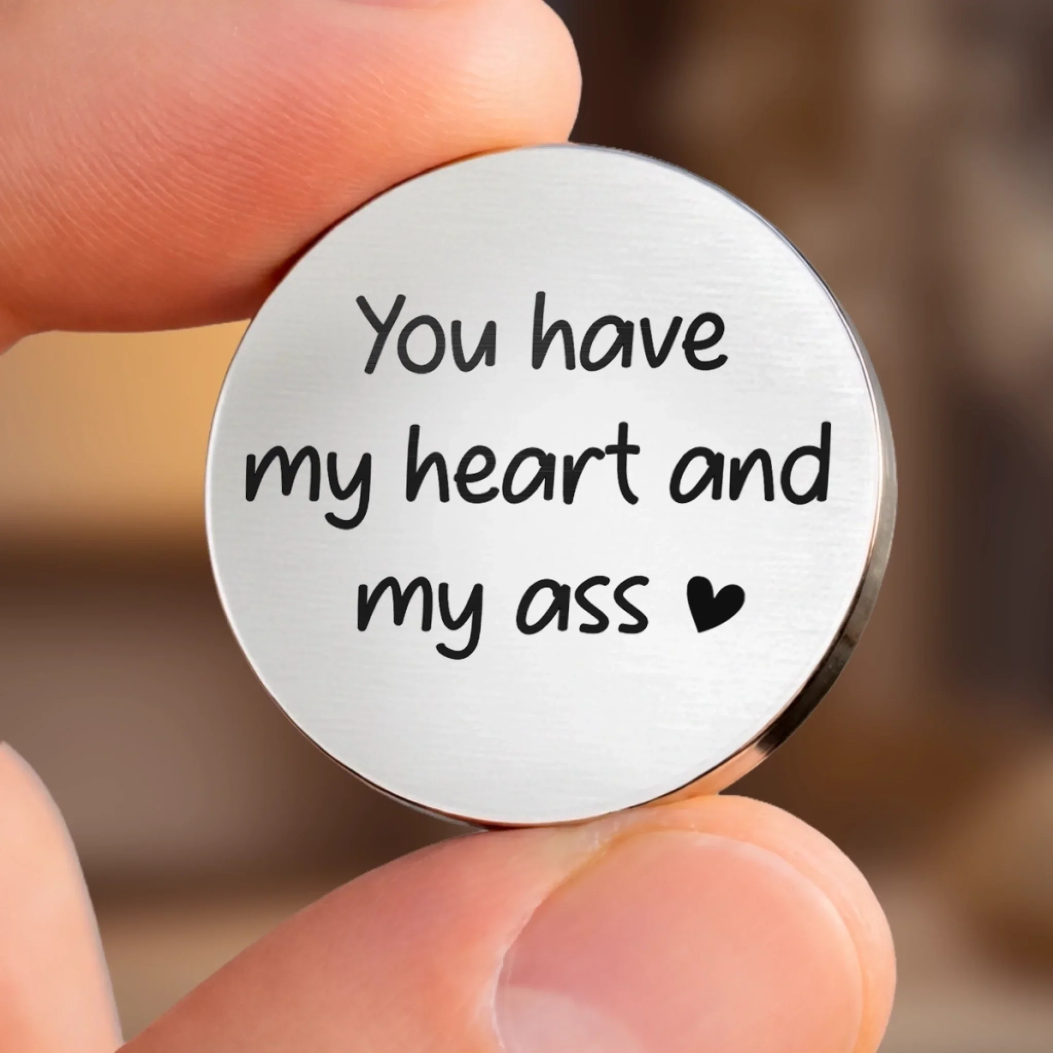 Personalized Pocket Hug – Custom Anniversary & Wedding Gift for Husband & Wife