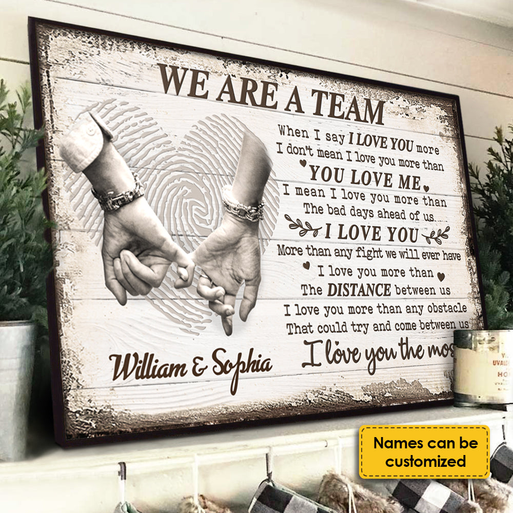 I Love You More Than Any Fight We'll Ever Have – Personalized Poster, Romantic Gift for Couples, Anniversary or Valentine's Day Gift