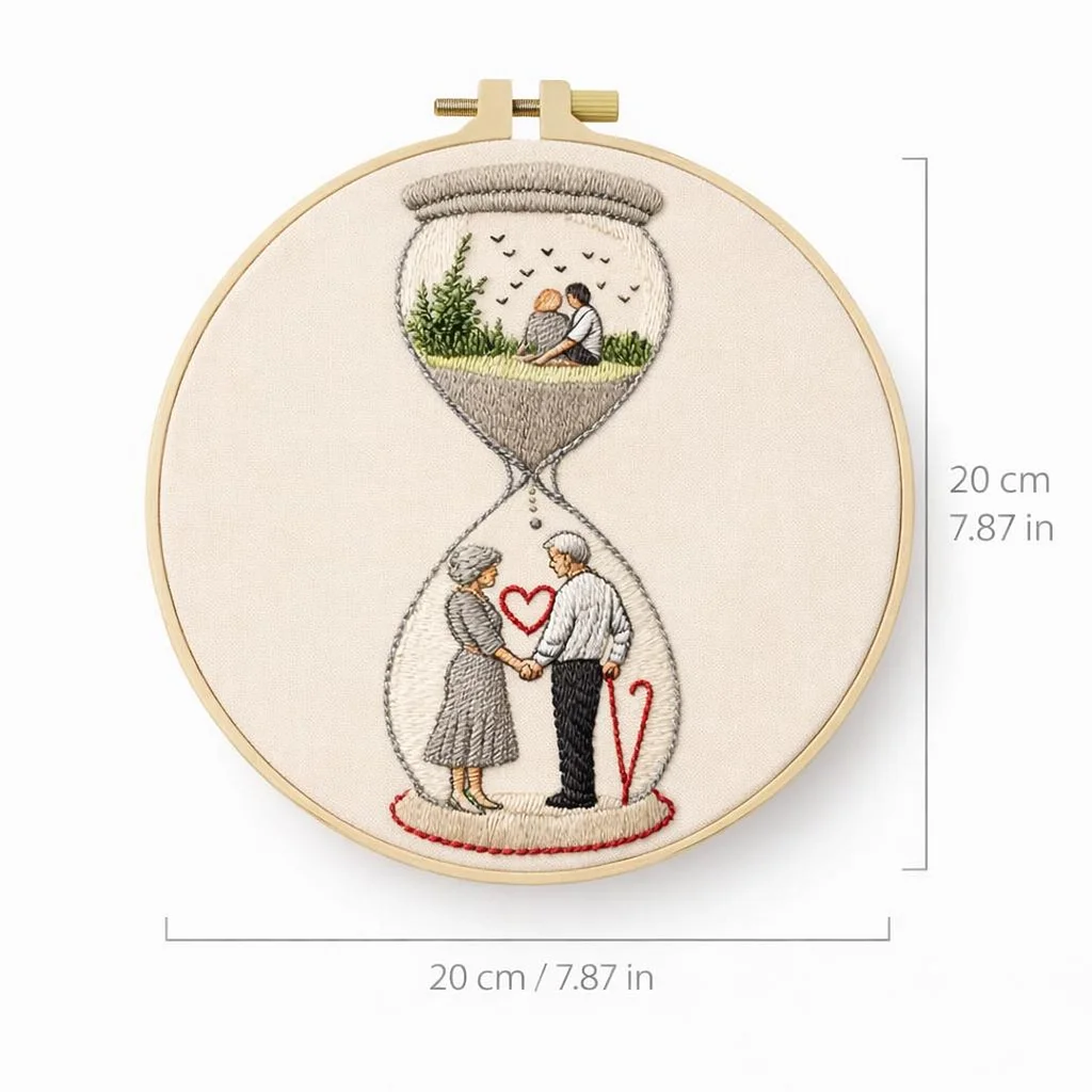 Embroidery Hoop Art Handmade Craft Mother Gift Wall Decor