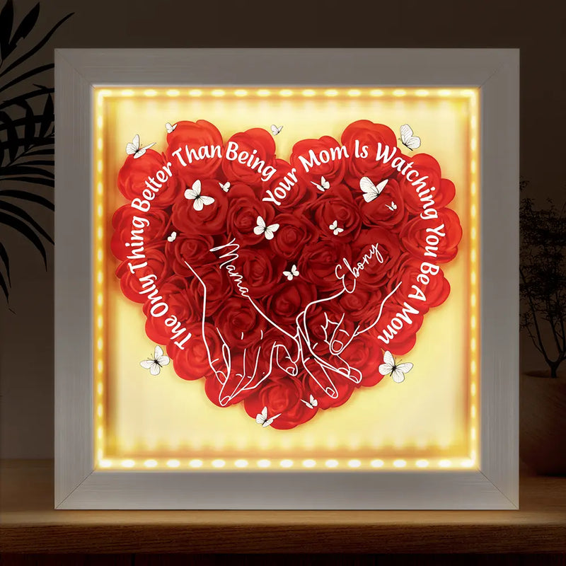 More Than A Title: The Joy Of Being Your Mother – Personalized LED Shadow Box