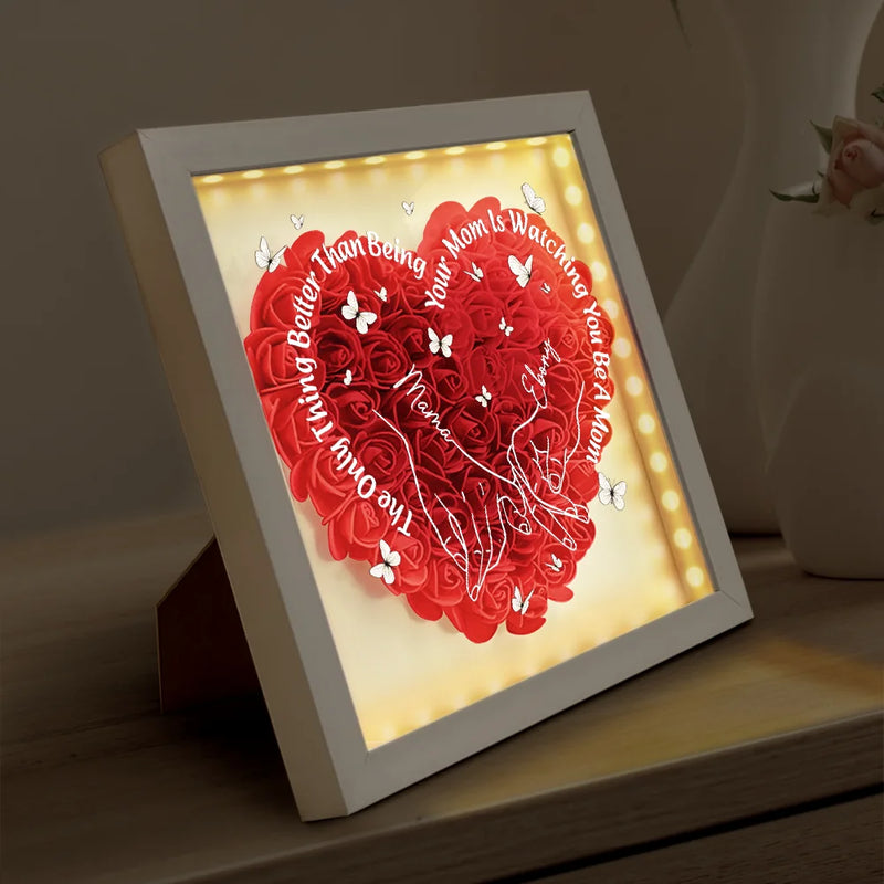 More Than A Title: The Joy Of Being Your Mother – Personalized LED Shadow Box