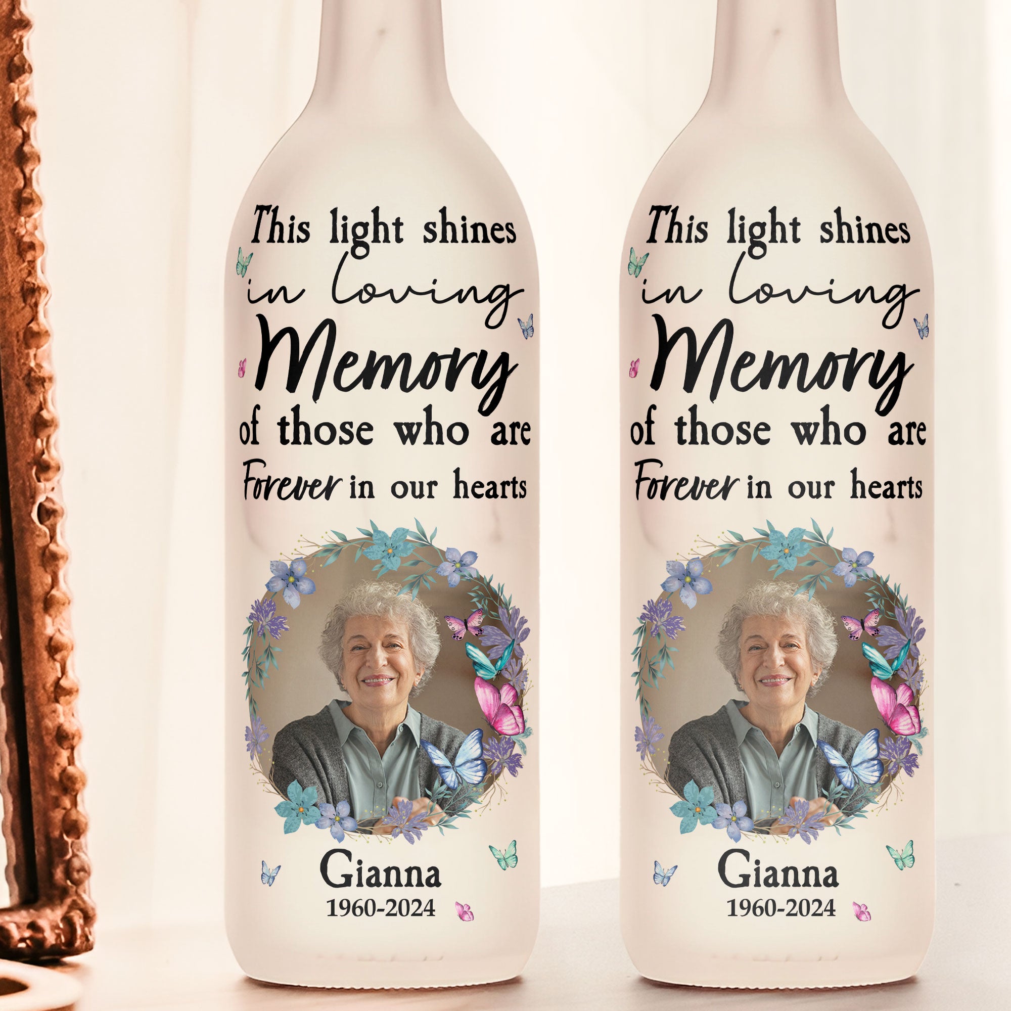 Shine in Memory – Personalized LED Bottle Lamp with Your Loved One’s Photo