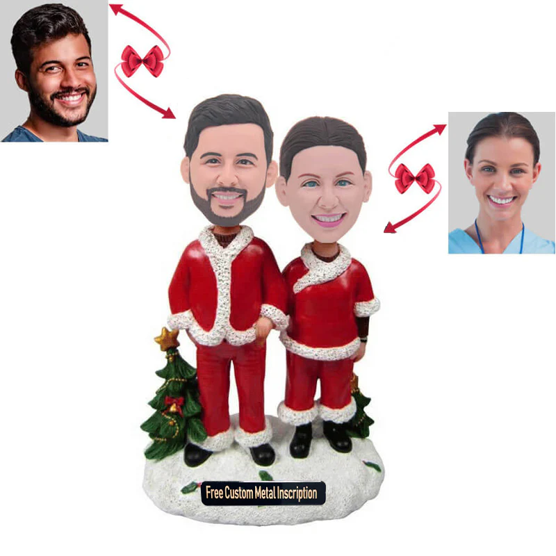 Christmas Couple Custom Bobblehead