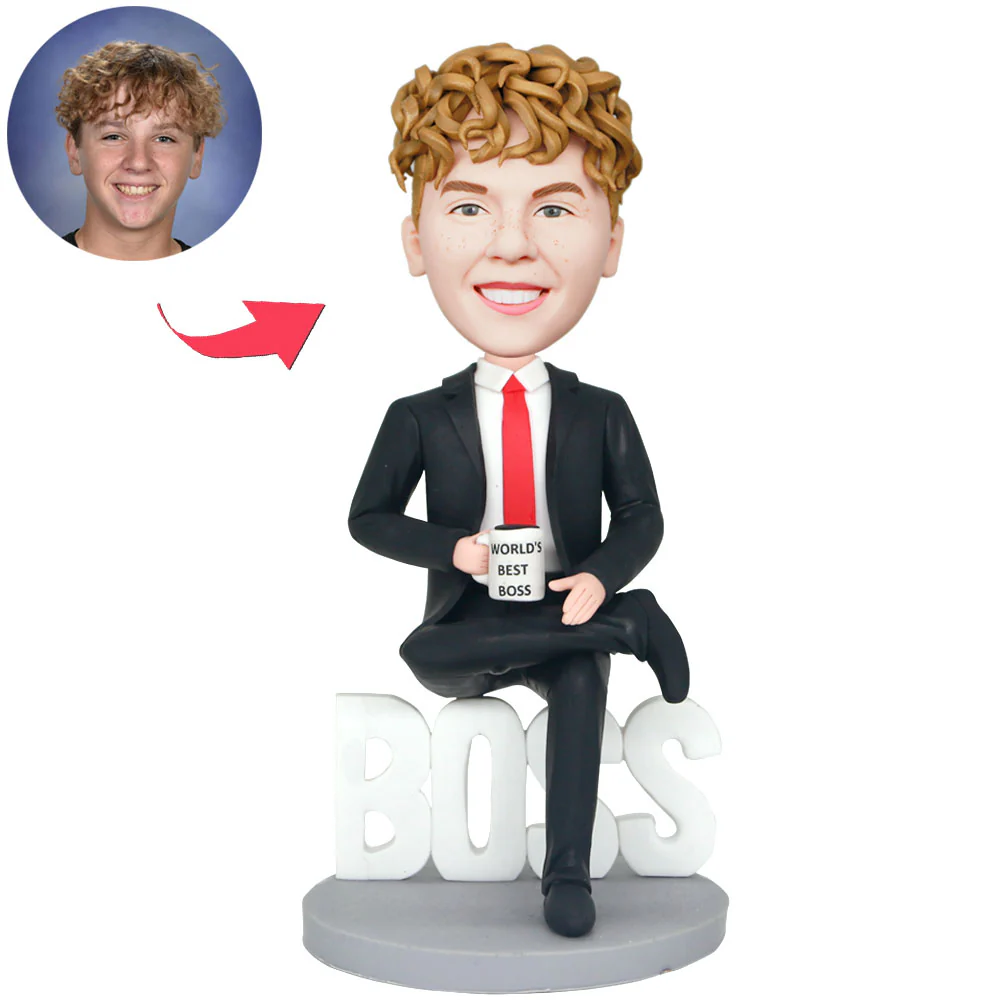 Custom Male World's Best Boss Bobblehead