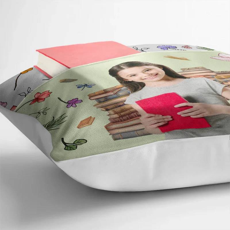 This Is My Reading Pillow – Custom Photo Personalized Pocket Pillow