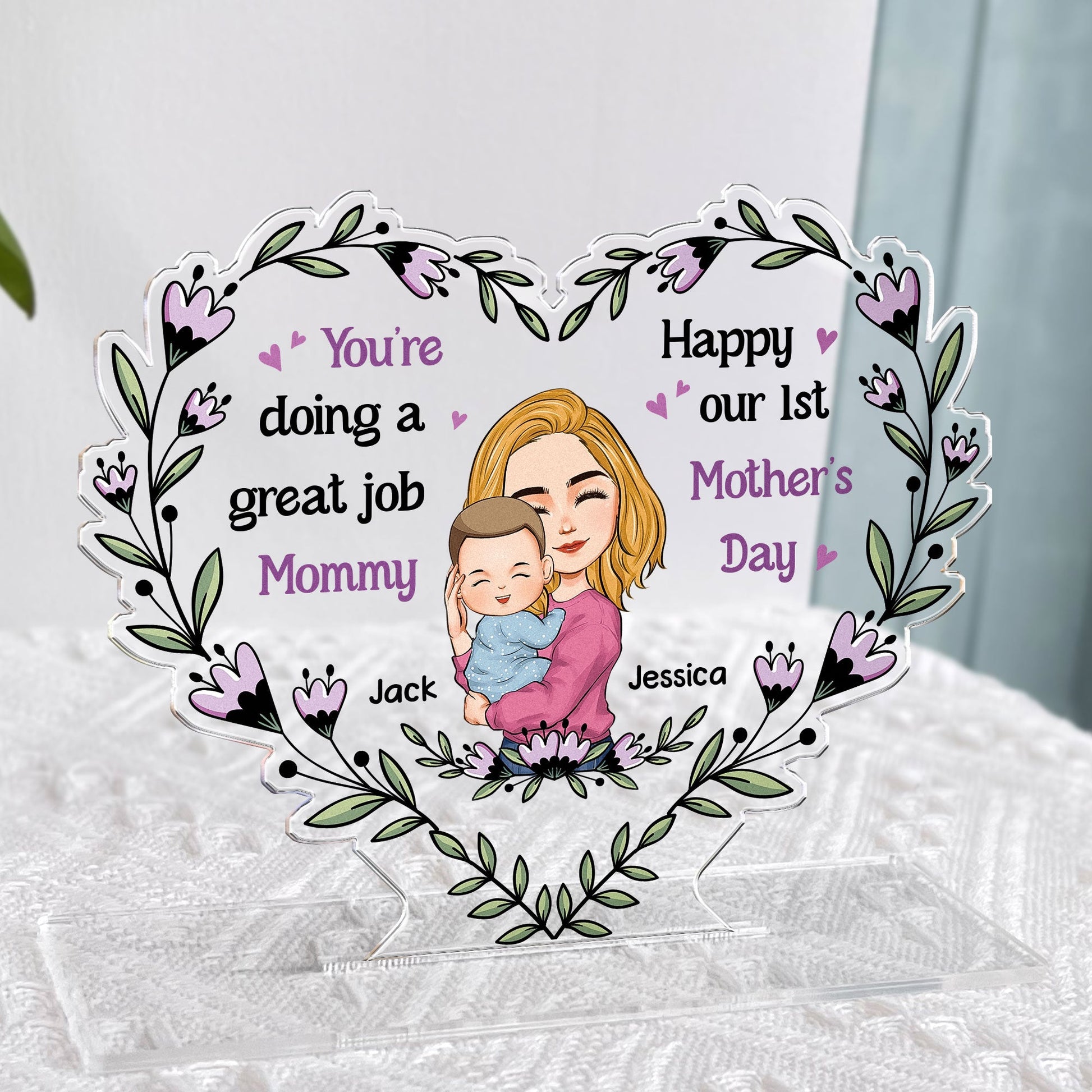 Mommy, You’re Doing Such A Great Job - Personalized Acrylic Plaque