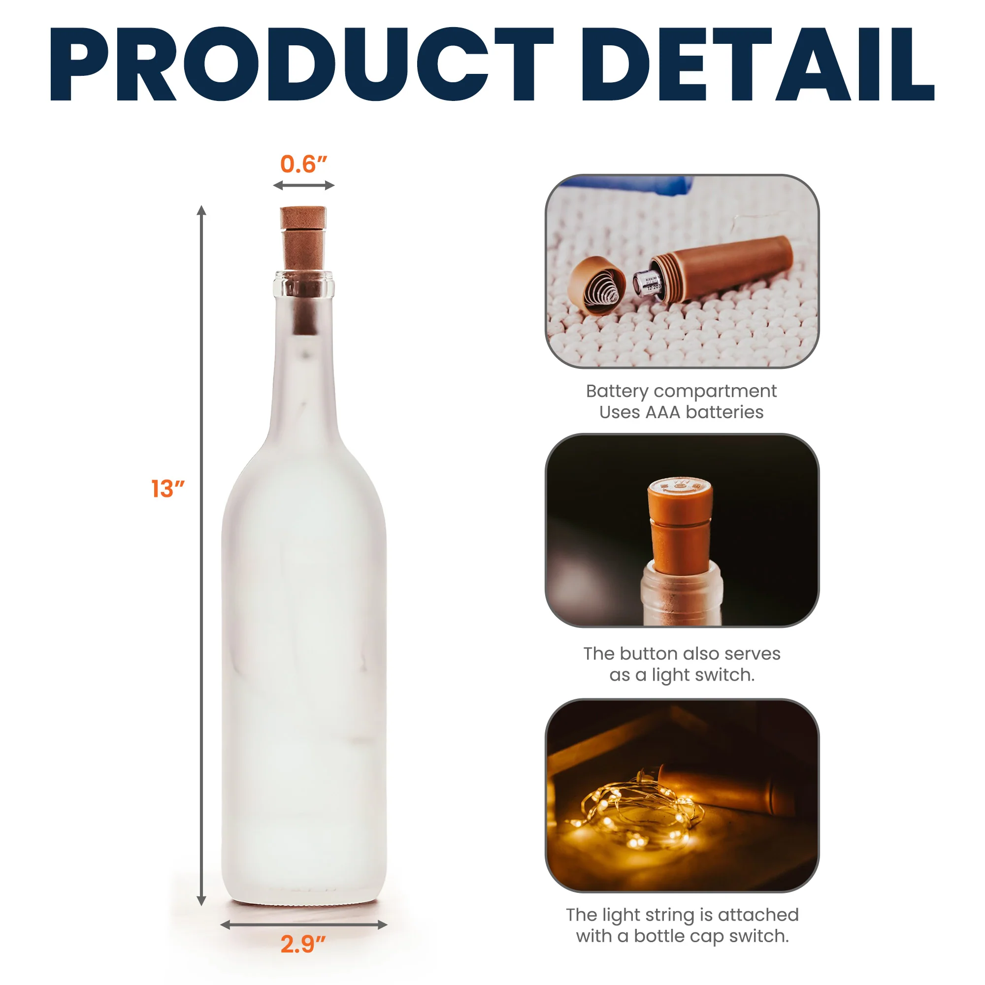 “I Love You Every Day” Bottle Lamp – Customized Photo Light for F Valentine’s Day