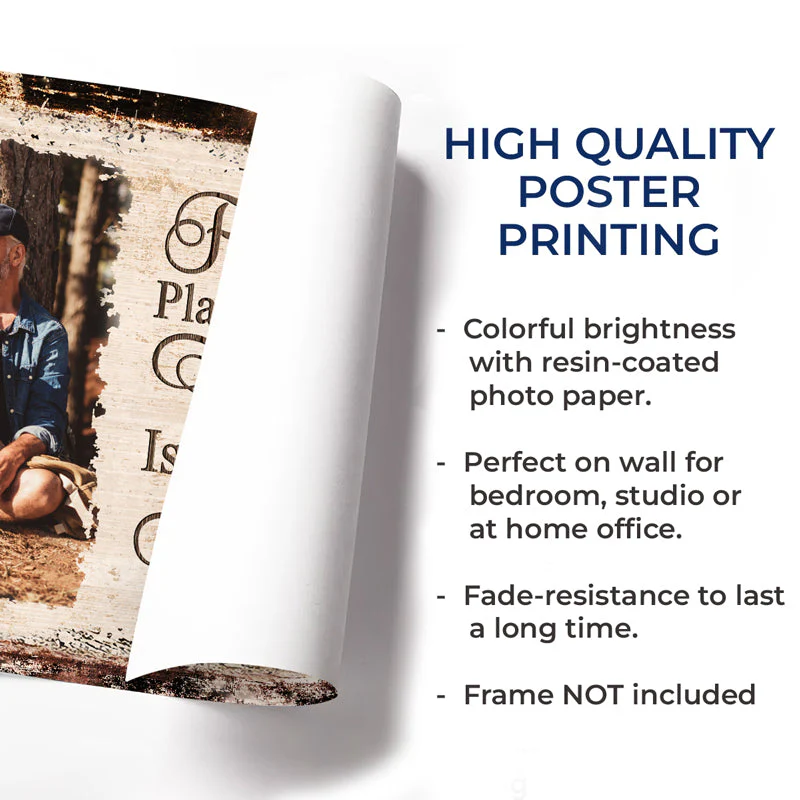 My Favorite Love Story Is Ours – Custom Photo Personalized Horizontal Poster, Romantic Gift for Husband & Wife, Anniversary Gift