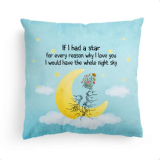 Under the Same Night Sky – Custom Pillow with Insert, A Meaningful Gift for Mom