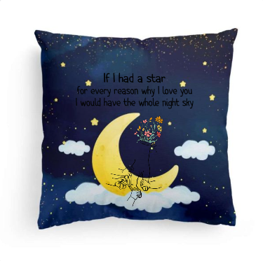 Under the Same Night Sky – Custom Pillow with Insert, A Meaningful Gift for Mom