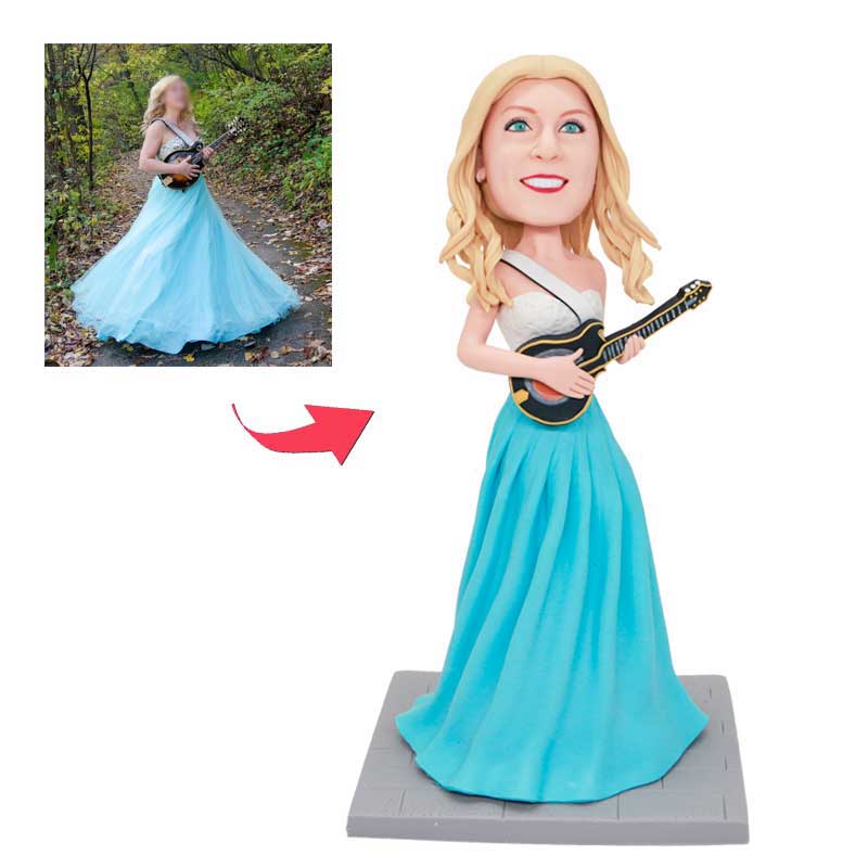 Handcrafted Custom Bobblehead Using Your Photo – Single Person
