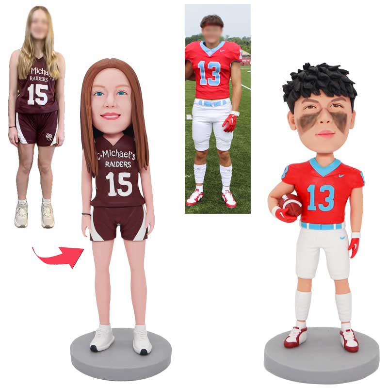 Handcrafted Custom Bobblehead Using Your Photo – Single Person