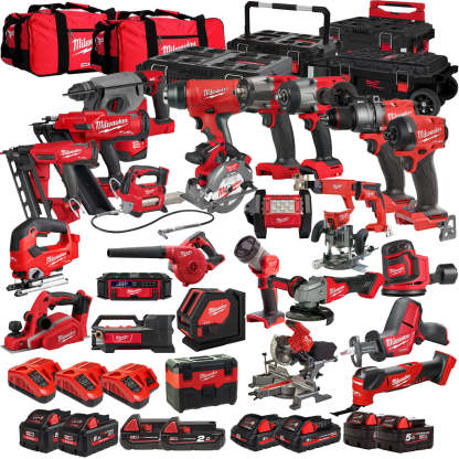 MW 18V 26 Piece Power Tool Kit with 8 x Batteries T4TKITM - 18477