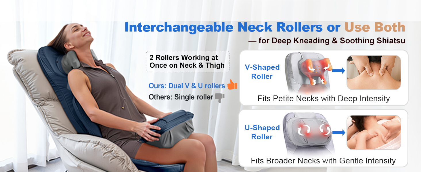 Interchangeable Neck Rollers or Use Both