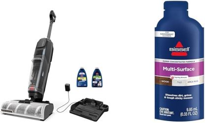 Bissell CrossWave OmniForce Cordless Wet Dry Vacuum Mop, Multi-Surface Floor Cleaner with Tangle-Free Brush Roll & Dedicated Dry Vacuum Mode for Hard Floors & Area Rugs, 3882