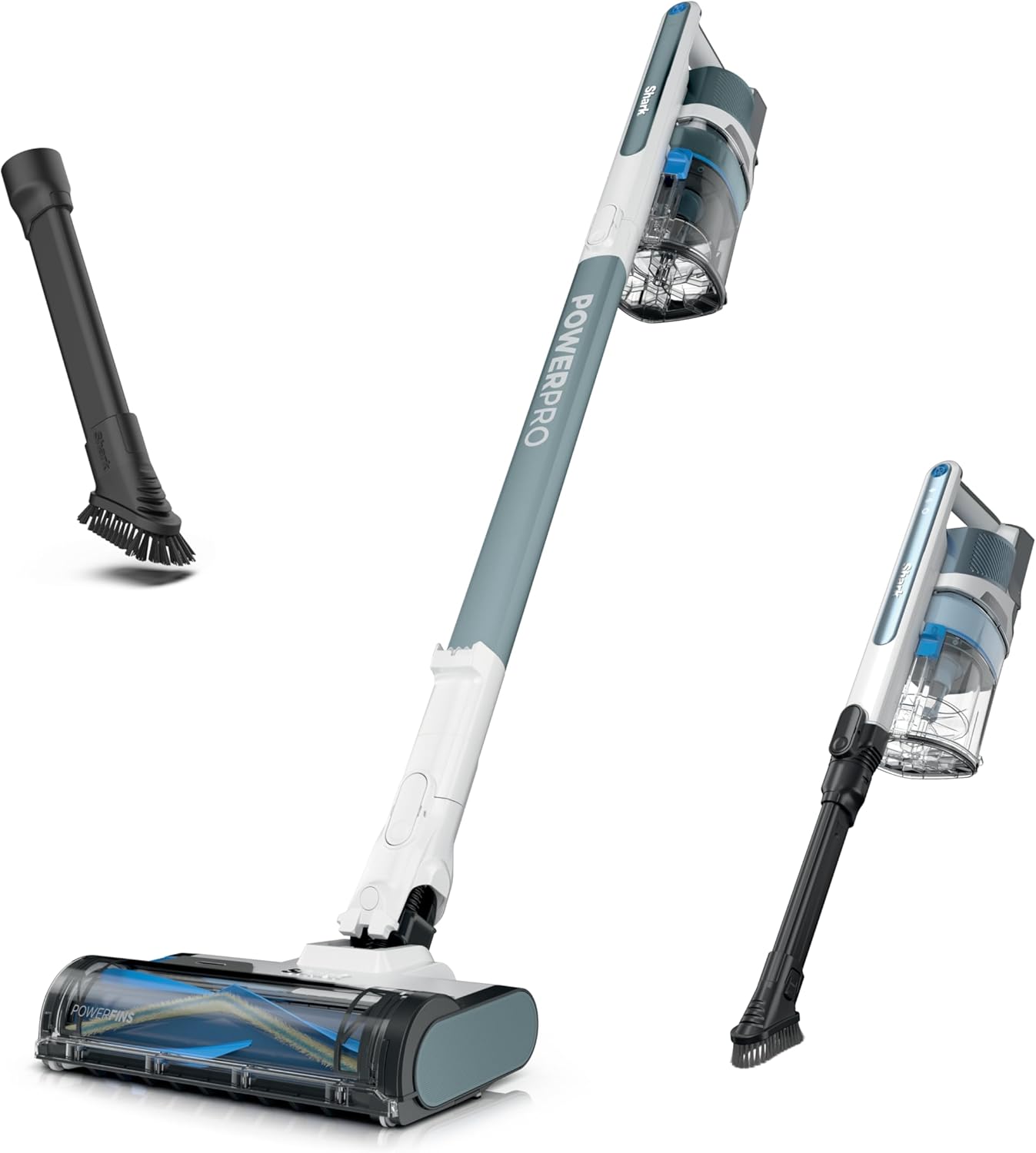 Shark | Pet Cordless Vacuum Cleaner | LED Headlights | Removable Handheld Vacuum for Pet Hair | Crevice Tool & Pet Multi-Tool Included | 40min Runtime | For Carpet & Hard Floors | Grey | IX141