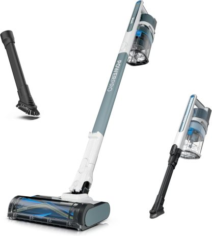 Shark | Pet Cordless Vacuum Cleaner | LED Headlights | Removable Handheld Vacuum for Pet Hair | Crevice Tool & Pet Multi-Tool Included | 40min Runtime | For Carpet & Hard Floors | Grey | IX141