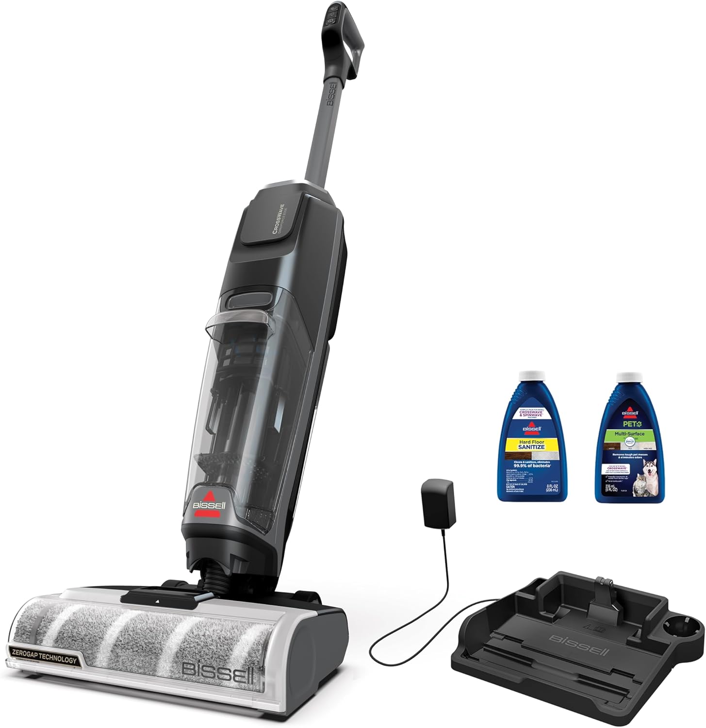 Bissell CrossWave OmniForce Cordless Wet Dry Vacuum Mop, Multi-Surface Floor Cleaner with Tangle-Free Brush Roll & Dedicated Dry Vacuum Mode for Hard Floors & Area Rugs, 3882