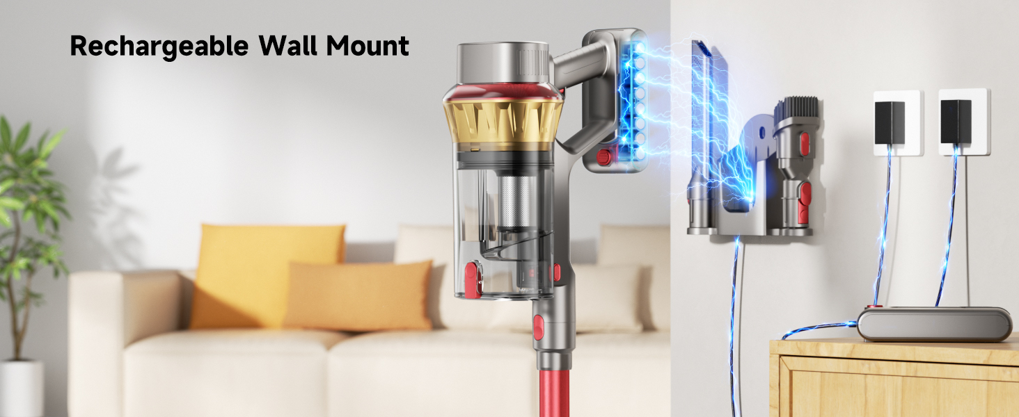 cordless stick vacuum lightweight handheld powerful suction long battery life pet