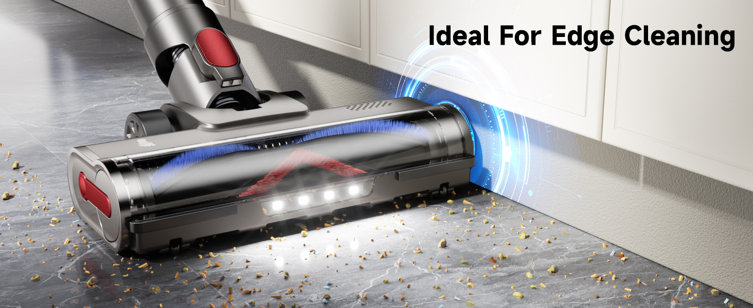 cordless stick vacuum lightweight handheld powerful suction long battery life pet