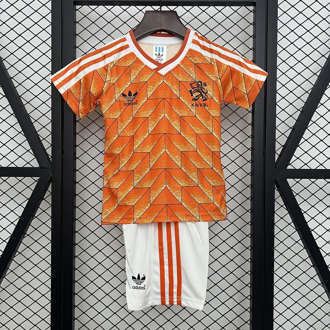 1998 Netherlands Home Retro Kids Jersey