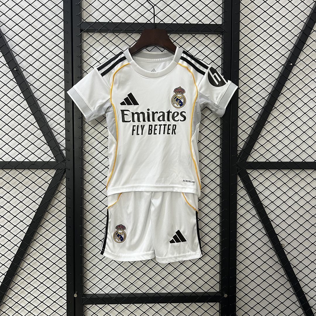 25-26 Real Madrid Home Kids Jersey
