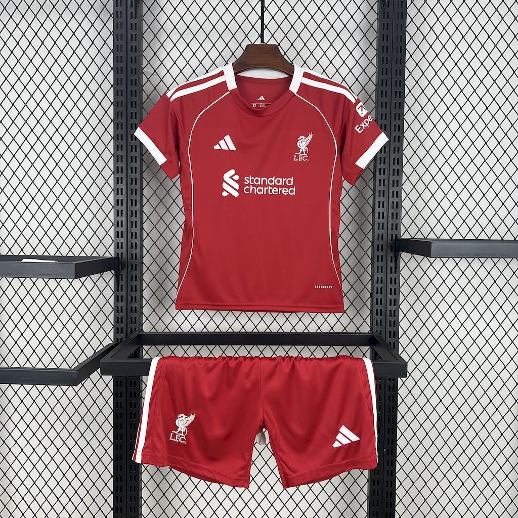 2025-26 Liverpool Home Kids Jersey