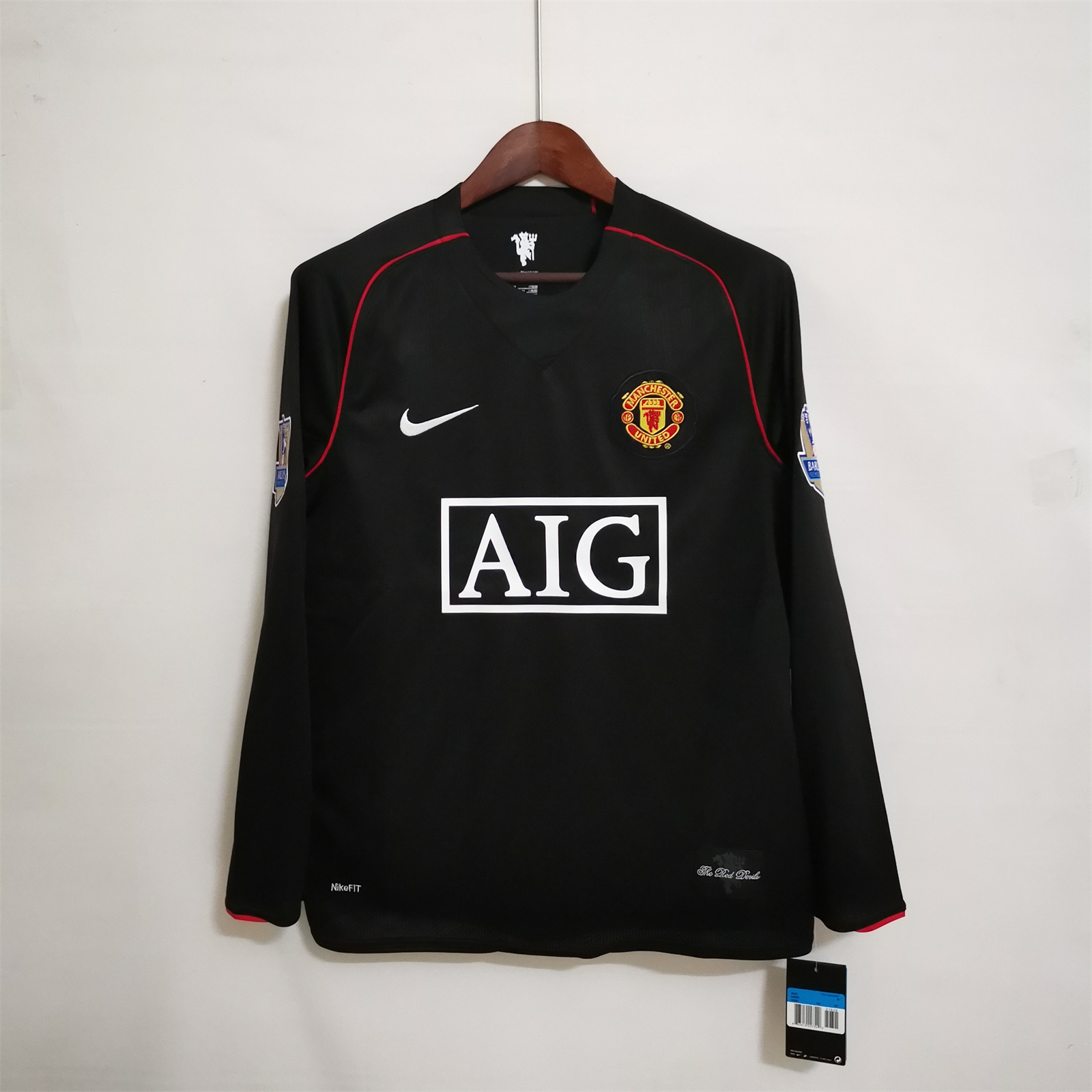 Man Utd Away Long Sleeve Retro Jersey 2007/08