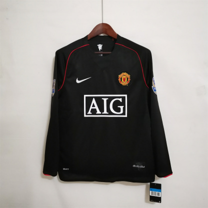 Man Utd Away Long Sleeve Retro Jersey 2007/08