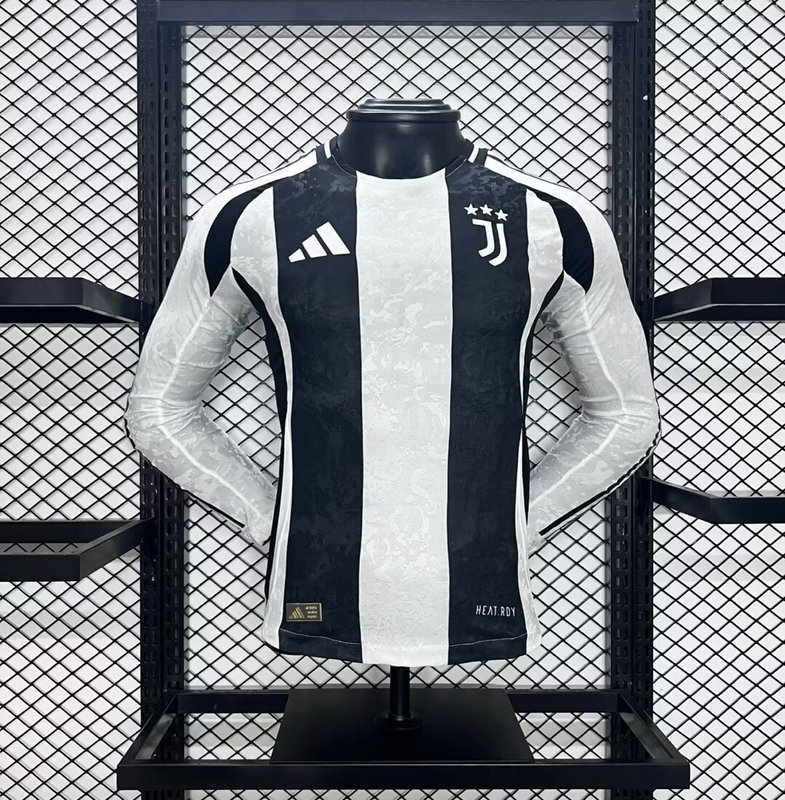  24-25 Juventus Home Long Sleeve Player version