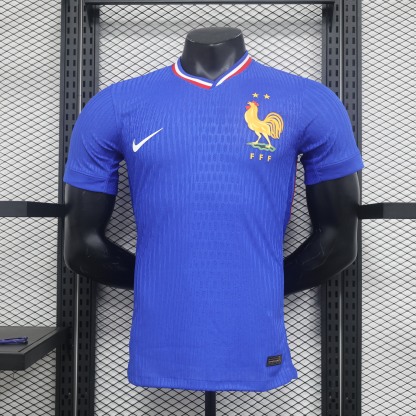 France 2024 Euro Home Player And Fan Version Man Jersey