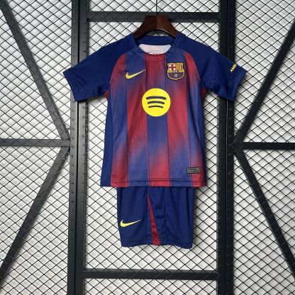 2025-26 Lamine Yamal Kopa Trophy Barcelona Home Kids Jersey
