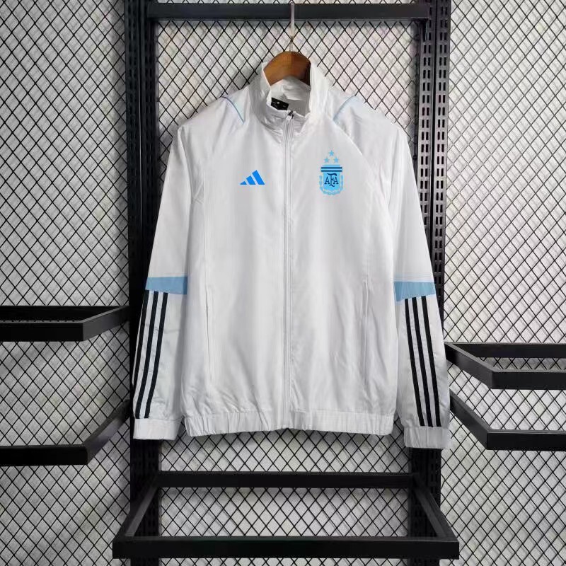 Argentina White Windbreaker 
