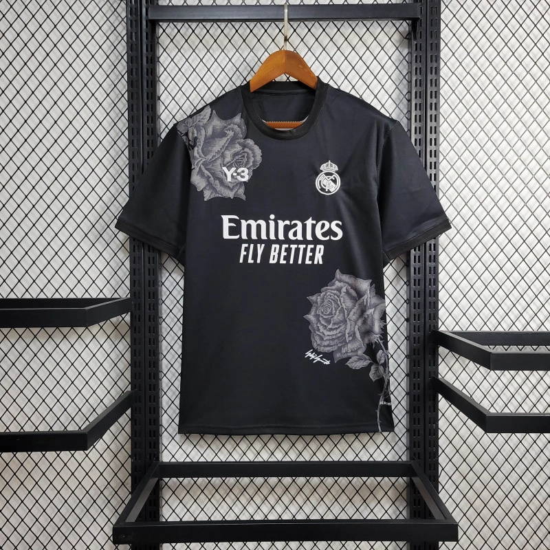 24/25 Real Madrid Y-3 Black player and Fan version