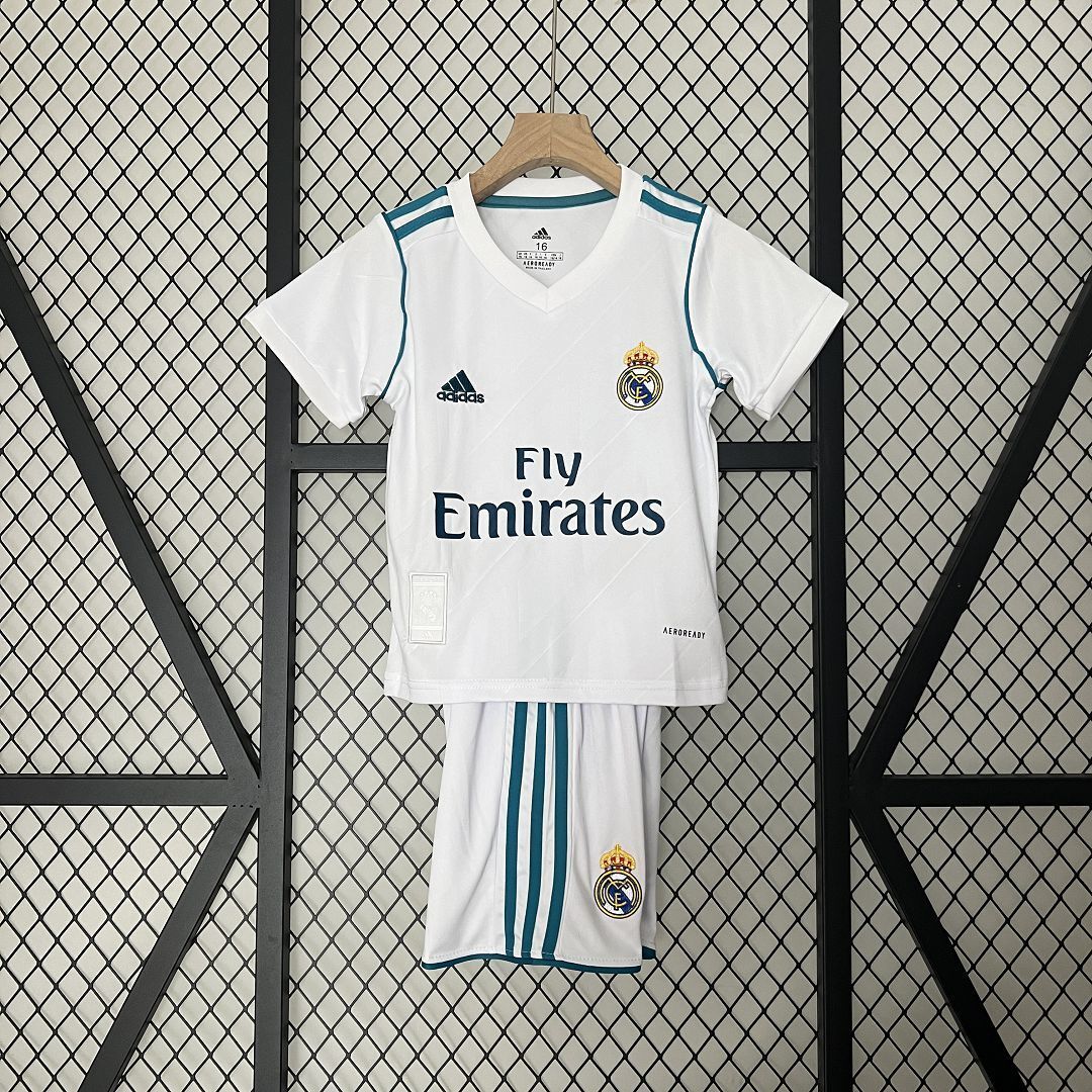 2017-18 Real Madrid Home Retro Kids Jersey