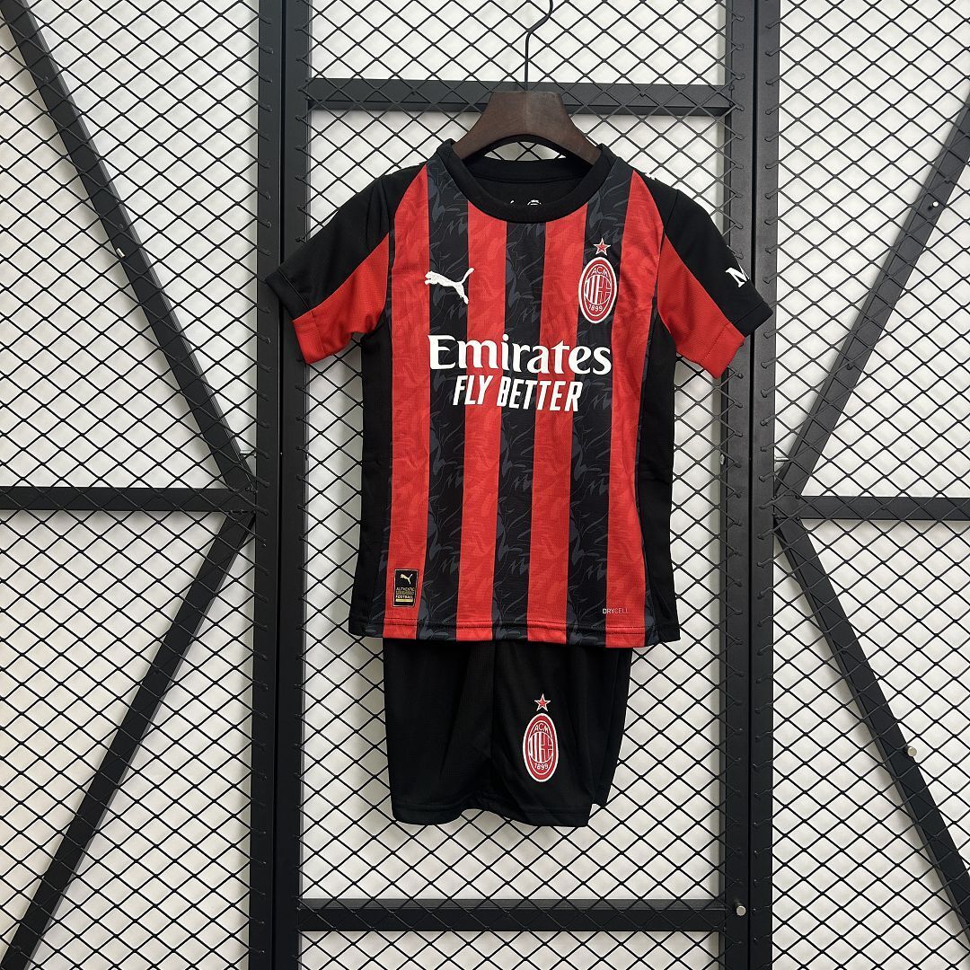 25-26 AC Milan Home Kids Jersey