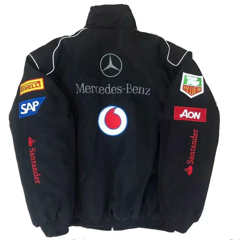 Black Mercedes F1 Jacket