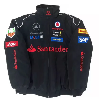 Black Mercedes F1 Jacket