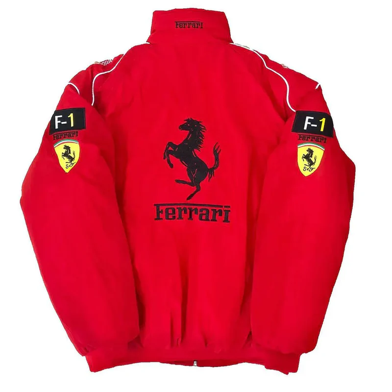 Red Ferrari F1 Jacket