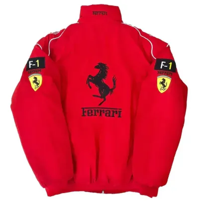 Red Ferrari F1 Jacket