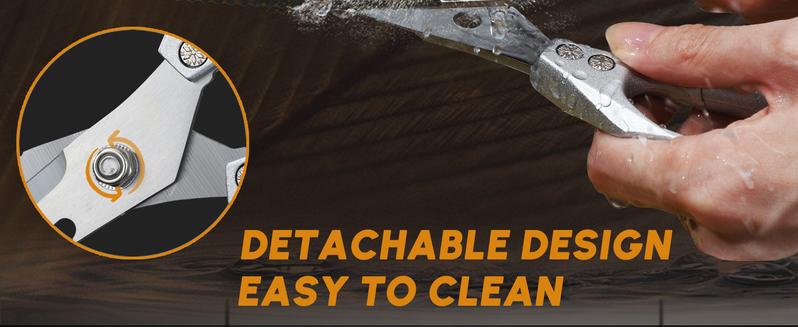 【TikTokShopBlackFriday】HUUSK Kitchen Scissors All Purpose -FallFreshness- Stainless Steel Kitchen Shears, Sharp Silver Meat Scissors, Dishwasher Safe, Heavy Duty Poultry Shears, Japanese Cooking Scissors for Food, Chicken Bones, and Turkey – Perfect Gift!