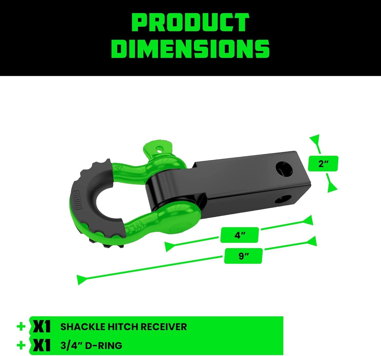 2" Shackle Hitch Receiver