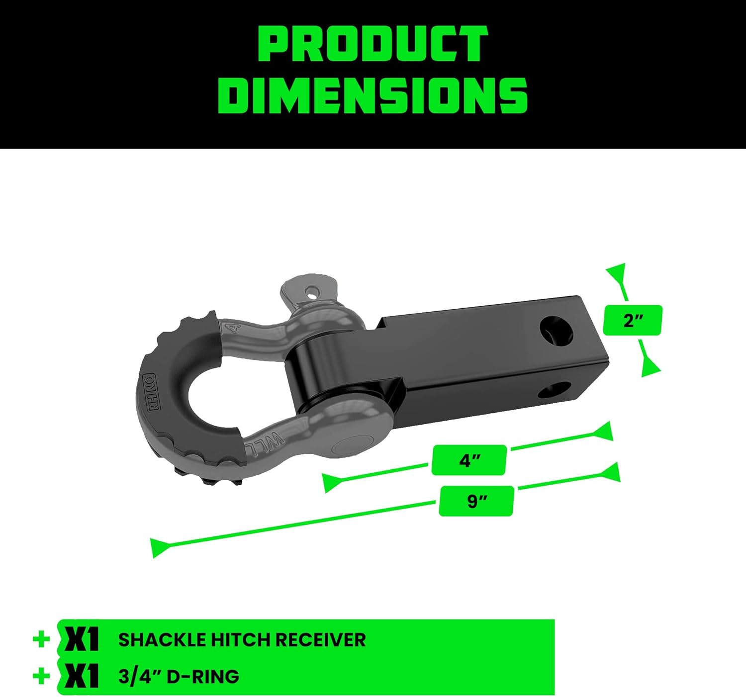 2" Shackle Hitch Receiver