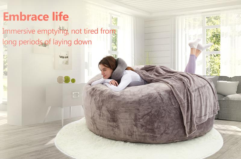 3FT/4FT/5'FT/Jumbo(with Filler) bean bag Lazy sofa beanbag Chair Ship Free High-Rebound Memory Foam Furniture Flannel Cover Removable 3FT/4FT/5'FT/Jumbo(with Filler) bean bag Lazy sofa beanbag Chair Ship Free High-Rebound Memory Foam Furniture Flannel Cover Removable