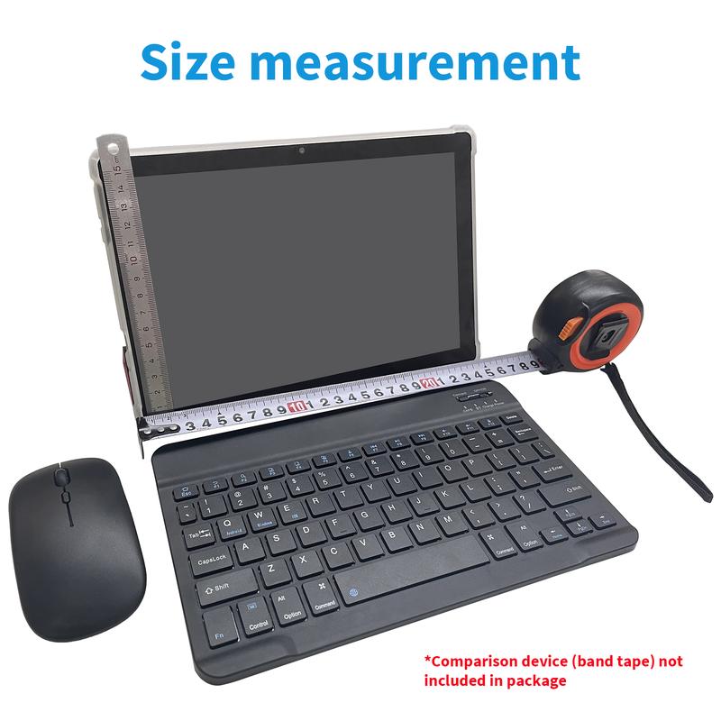 【TikTokShopBlackFriday】PYNAREL Tablet 10.1 Inch Android 14, 2 in 1 Portable Device with Keyboard, Mouse, Case, Stylus, 8(4+4)GB RAM 64GB ROM, Dual Camera, for Xmas Gift