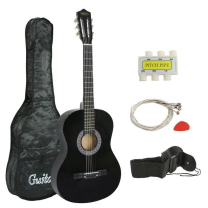 Segawe 38" New Beginners Acoustic Guitar with Case, Strap, Tuner and Pick